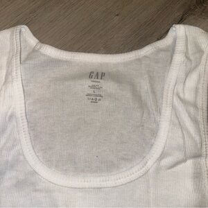 GAP White Ribbed Buttery Soft Tank Top Mens L